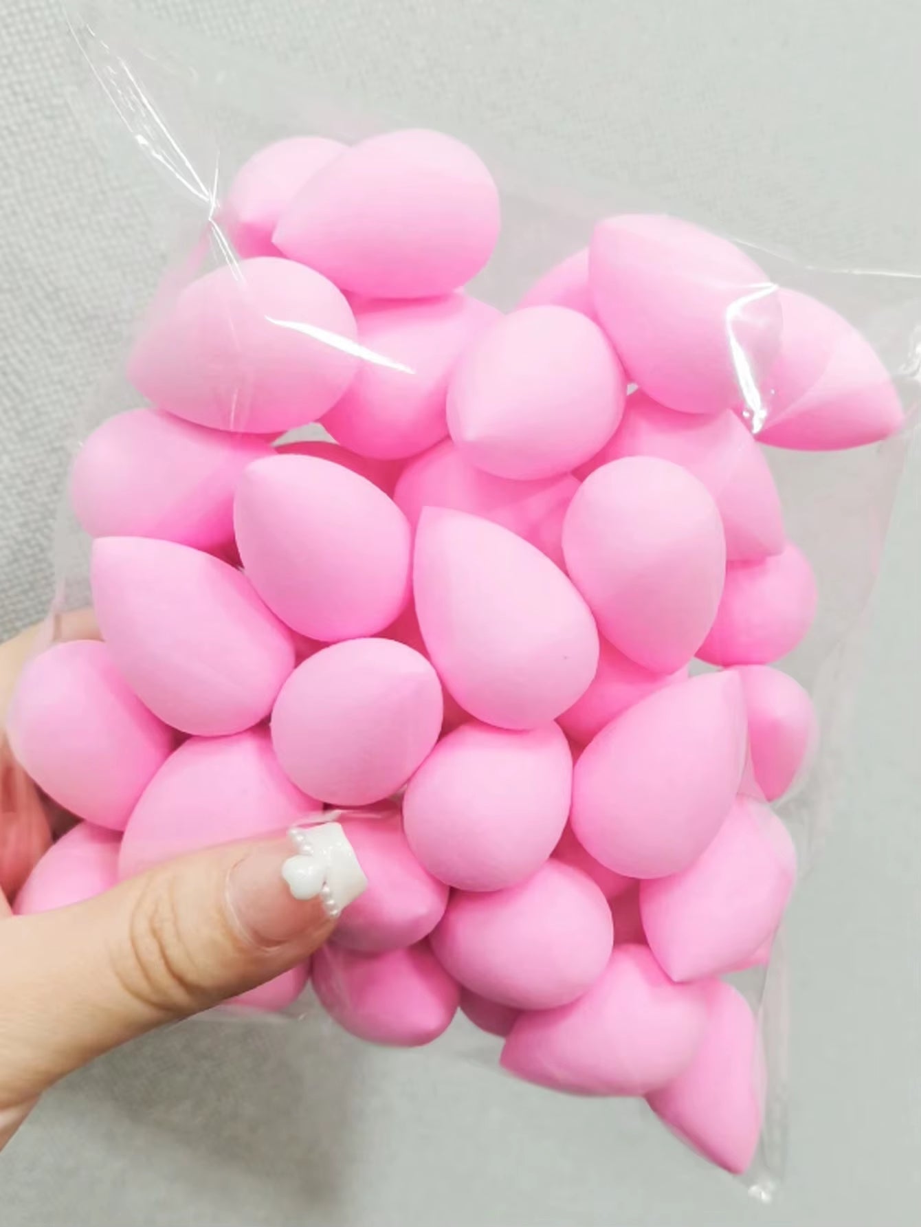 20PCS Mini Finger Puff Beauty Cosmetic Foundation Cosmetic Sponge Makeup Blender Suitable for Cream & Powder Concealer