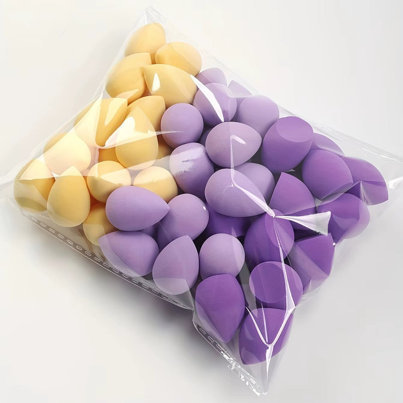 50Pcs Mini Makeup Sponge Set - Flawless Foundation Blending for Liquid, Dual-Use Wet/Dry Beauty Blenders for All Skin Types