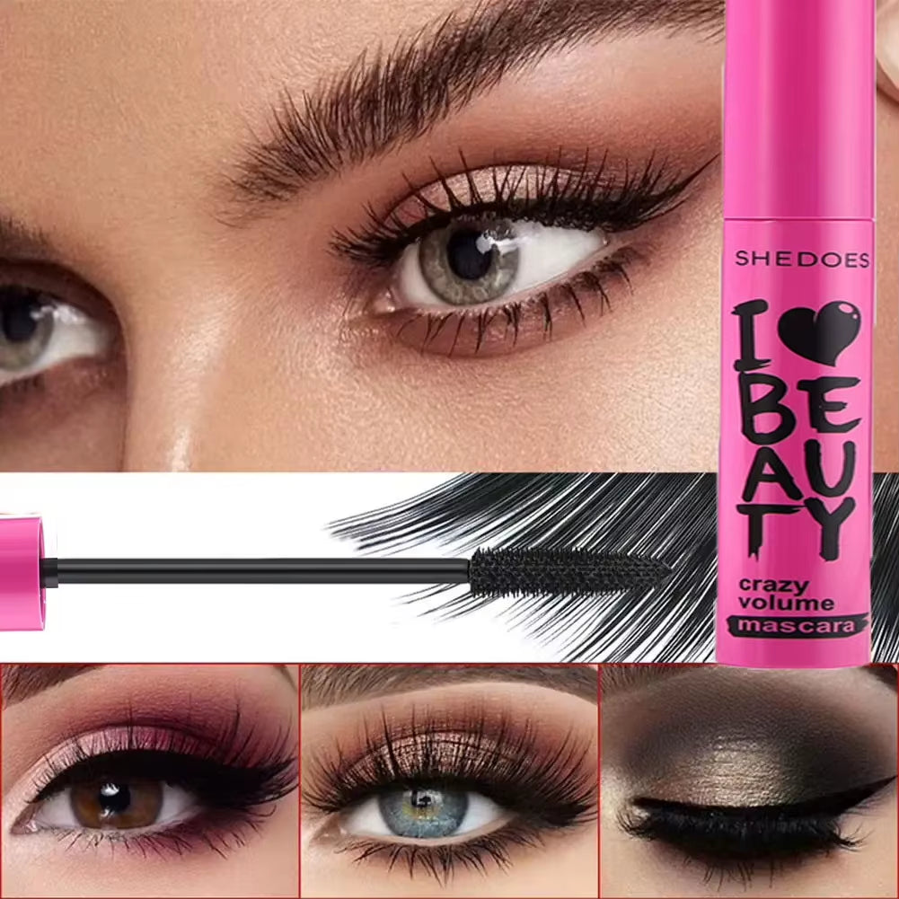 5D Waterproof Mascara Eyelashes Lengthening Long Lasting Silky Lash Black Eyelashes Extension Make up Beauty Eye Korean Cosmetic