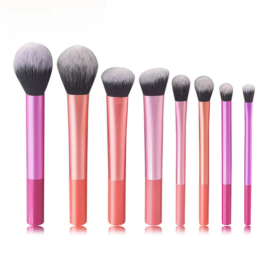 8Pcs Pro Makeup Brush Set - Soft, Premium Synthetic Hair, Cruelty-Free, Easy to Clean, Foundation, Blush, Eyeshadow, Cosmetic