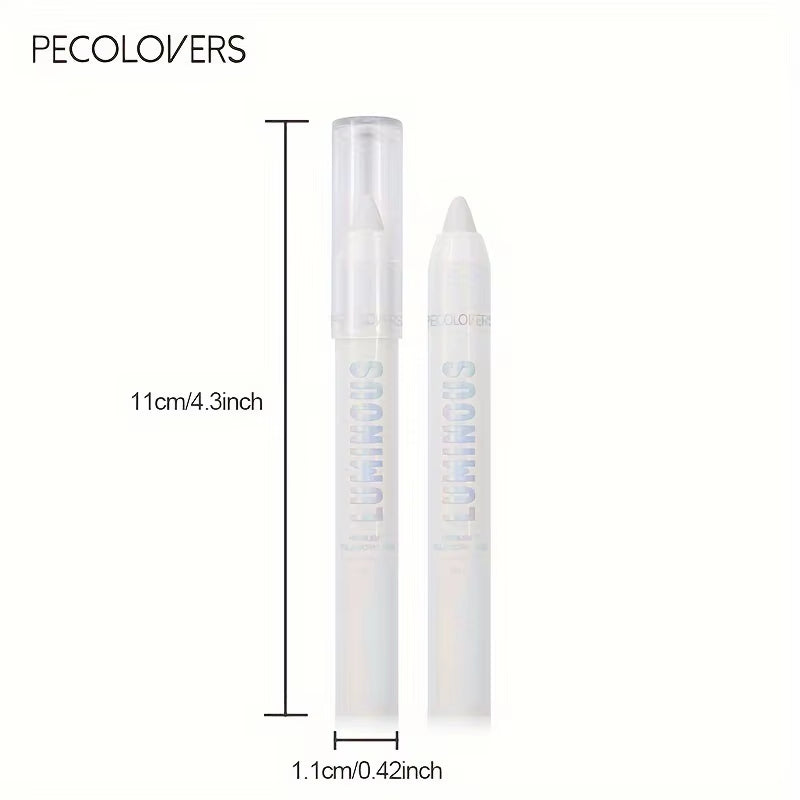 1PC Waterproof Eyeshadow Sticks Long Lasting High Pigmented Shimmer Glitter and Matte Neutral Brown Eyeshadow Pencil Crayon