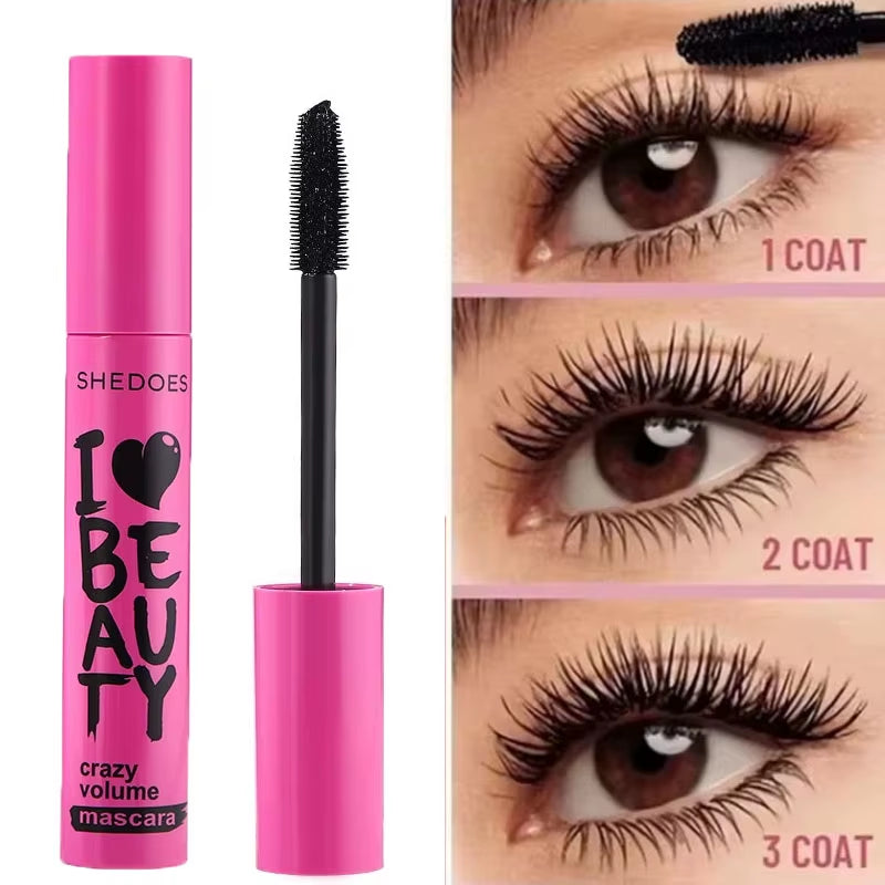 5D Waterproof Mascara Eyelashes Lengthening Long Lasting Silky Lash Black Eyelashes Extension Make up Beauty Eye Korean Cosmetic