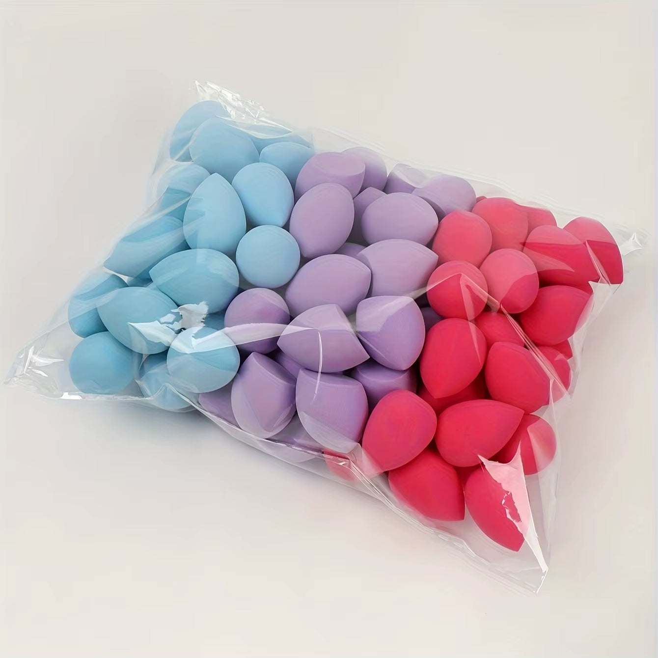 50Pcs Mini Makeup Sponge Set - Flawless Foundation Blending for Liquid, Dual-Use Wet/Dry Beauty Blenders for All Skin Types