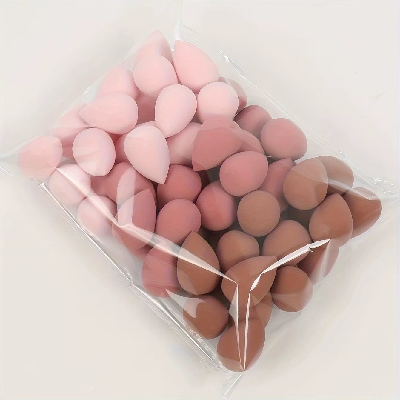 50Pcs Mini Makeup Sponge Set - Flawless Foundation Blending for Liquid, Dual-Use Wet/Dry Beauty Blenders for All Skin Types