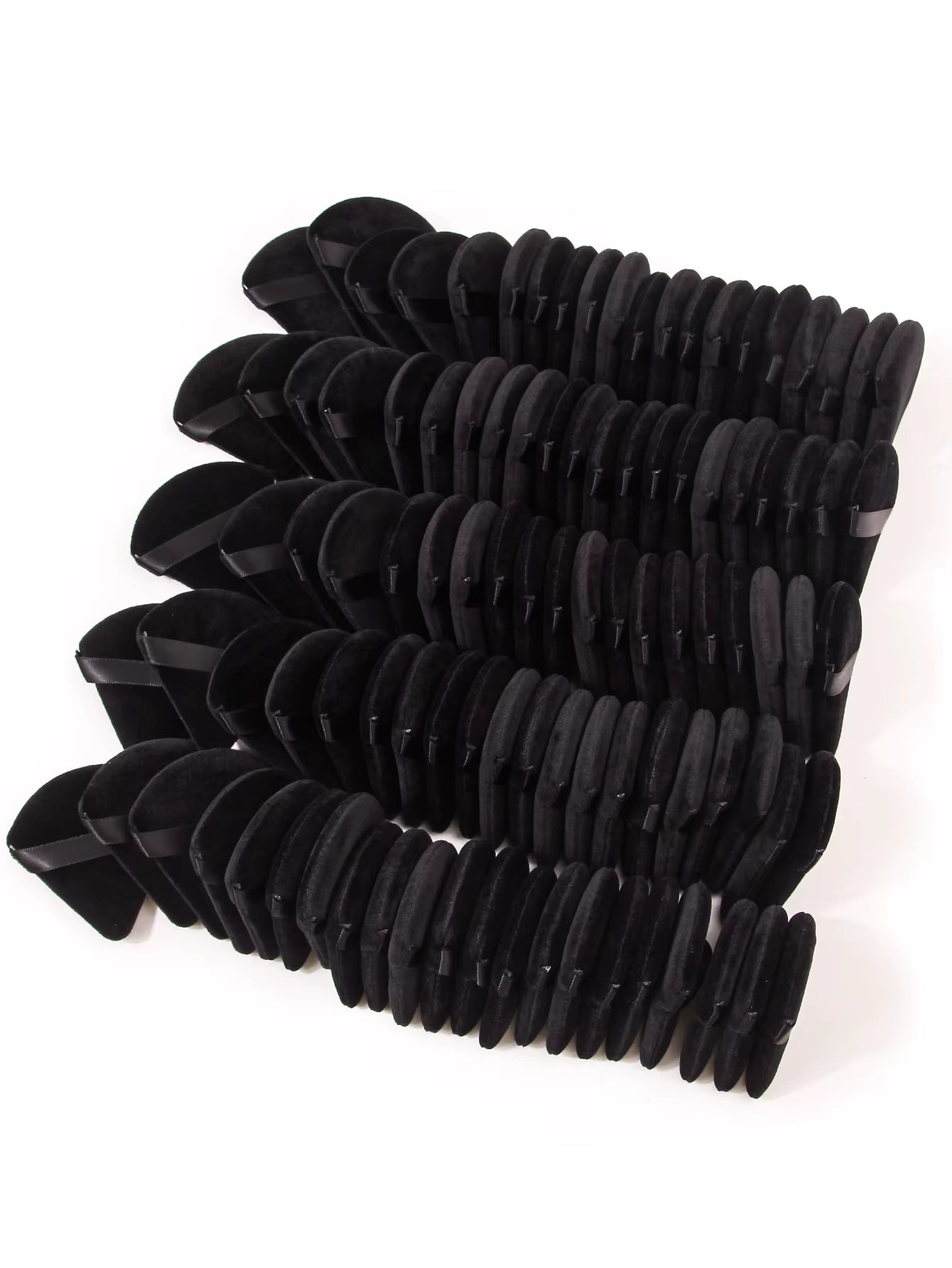 100Pcs Triangle Powder Puff for Loose Powder Liquid Cosmetic Soft Plush Powder Puff Makeup Foundation Puff Makeup Tool