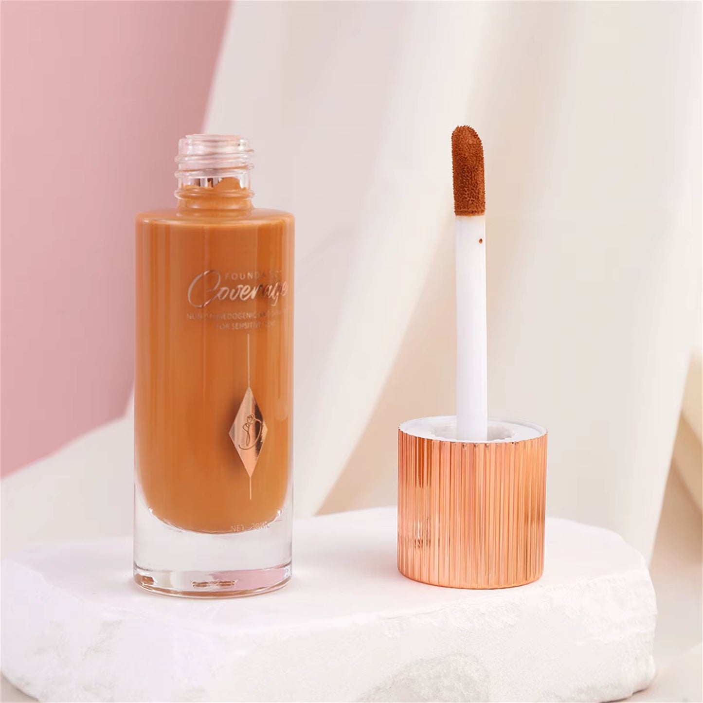 Natural Face Repair Waterproof No Makeup Removal, Oil Control Creamy Skin Foundation, Face Waterproof No Makeup Foundation