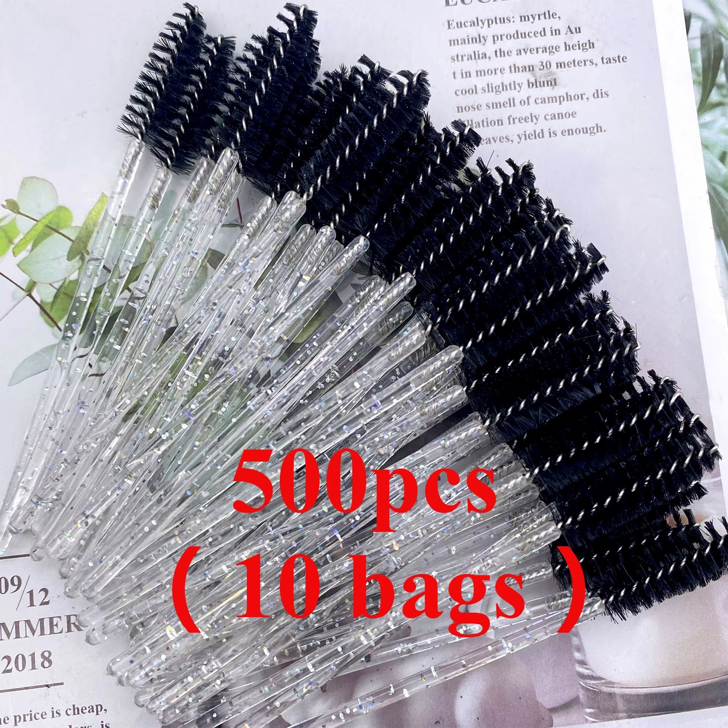 500Pcs Disposable Mascara Wands Eyelash Brush Spoolies for Eyebrow Eye Lash Extension Colorful Wholesale Beauty Tools