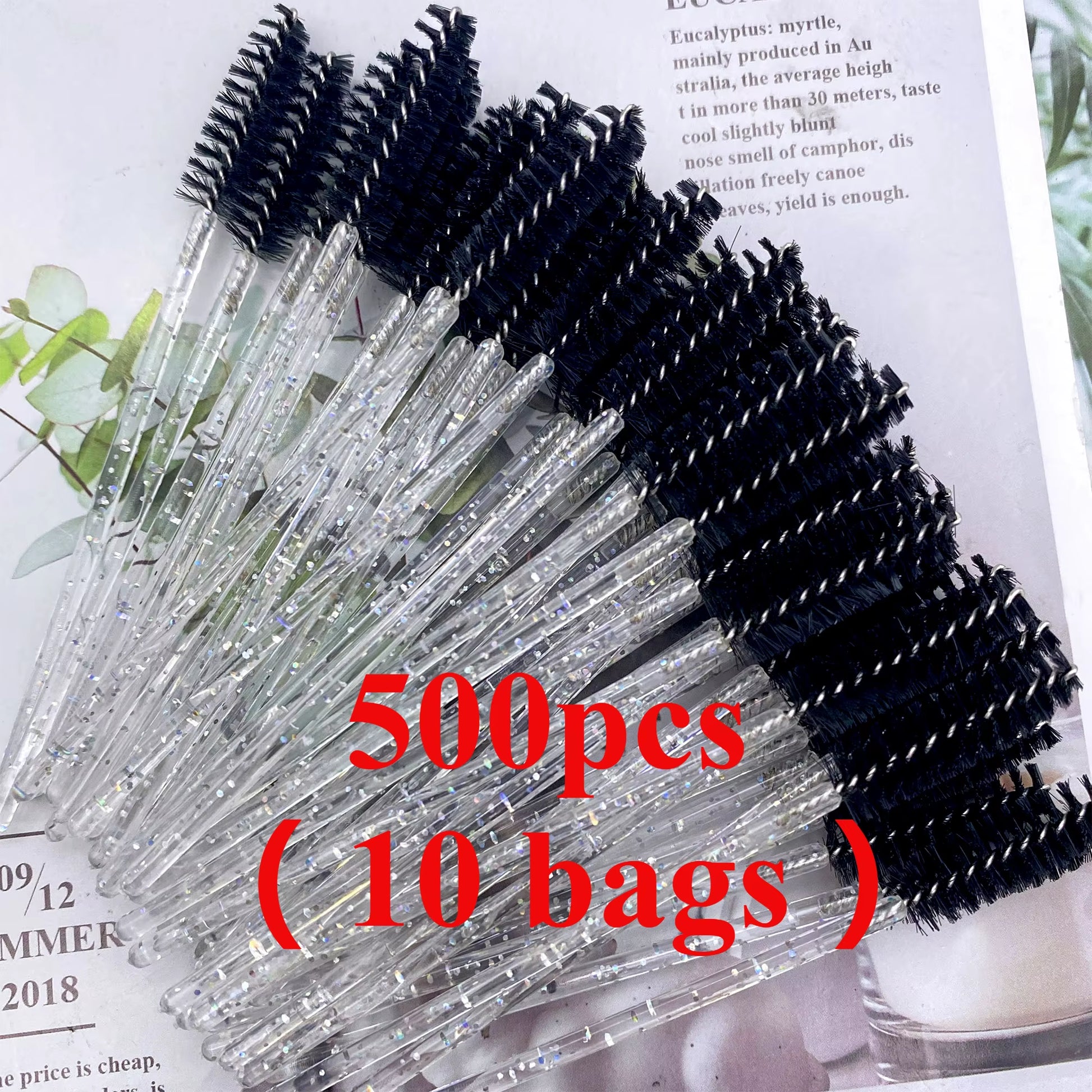 500Pcs Disposable Mascara Wands Eyelash Brush Spoolies for Eyebrow Eye Lash Extension Colorful Wholesale Beauty Tools