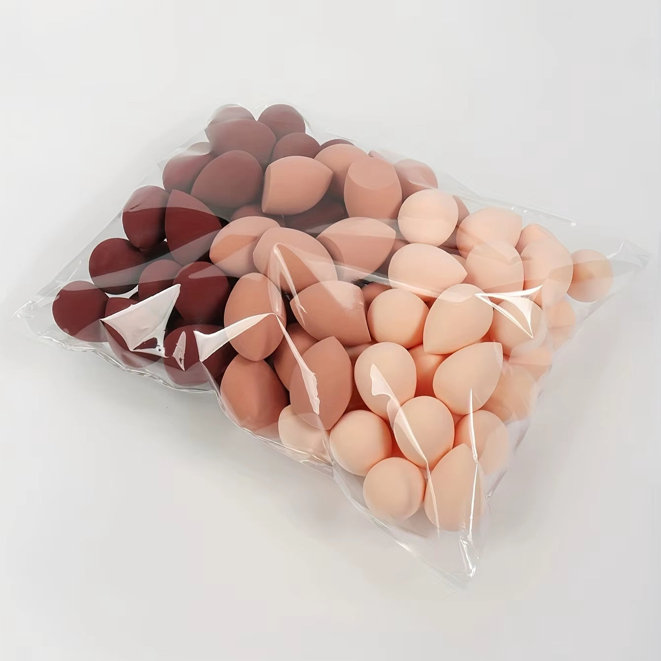 50Pcs Mini Makeup Sponge Set - Flawless Foundation Blending for Liquid, Dual-Use Wet/Dry Beauty Blenders for All Skin Types