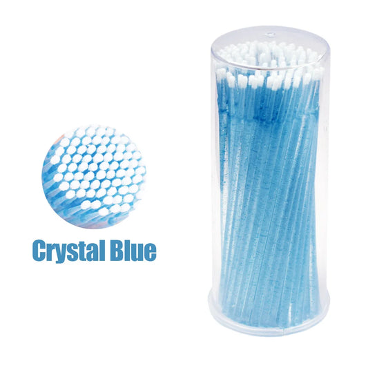 100Pcs/Bottle Eyelash Extension Cleaning Swabs Lash Lift Glue Remover Applicators Microblade Makeup Micro Brushes Tool