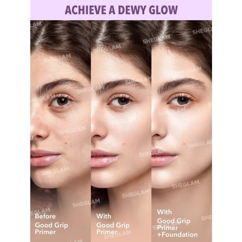 SHEGLAM GOOD GRIP Hydrating Primer 45Ml Glue Pre-Makeup Gel Moisture Oil Control Invisible Pores Long-Lasting Makeup Cosmetics