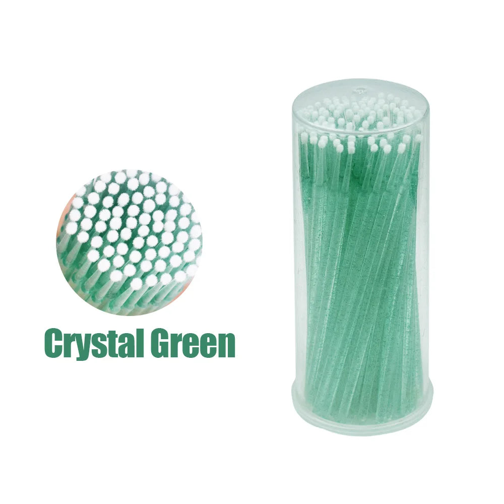 100Pcs/Bottle Eyelash Extension Cleaning Swabs Lash Lift Glue Remover Applicators Microblade Makeup Micro Brushes Tool