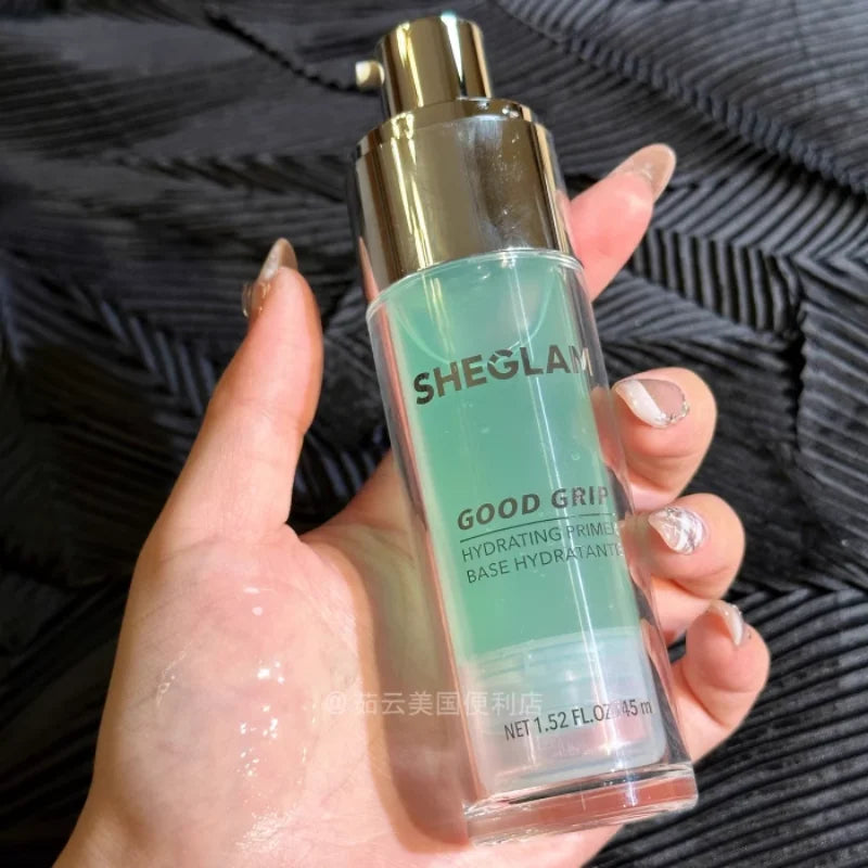 SHEGLAM GOOD GRIP Hydrating Primer 45Ml Glue Pre-Makeup Gel Moisture Oil Control Invisible Pores Long-Lasting Makeup Cosmetics