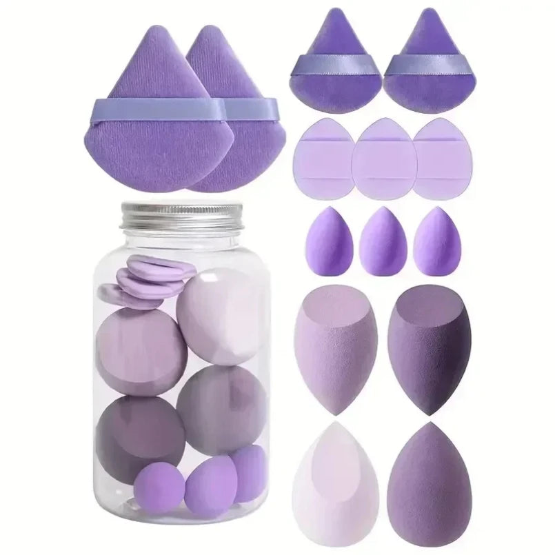 12/14Pcs Makeup Sponge Cosmetic Puff Foundation Sponges Blender Beauty Egg Powder Puffs Make up Accessories Women Makeup Tools