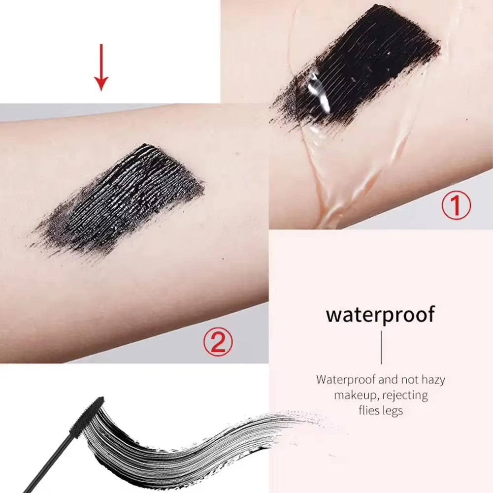 5D Waterproof Mascara Eyelashes Lengthening Long Lasting Silky Lash Black Eyelashes Extension Make up Beauty Eye Korean Cosmetic