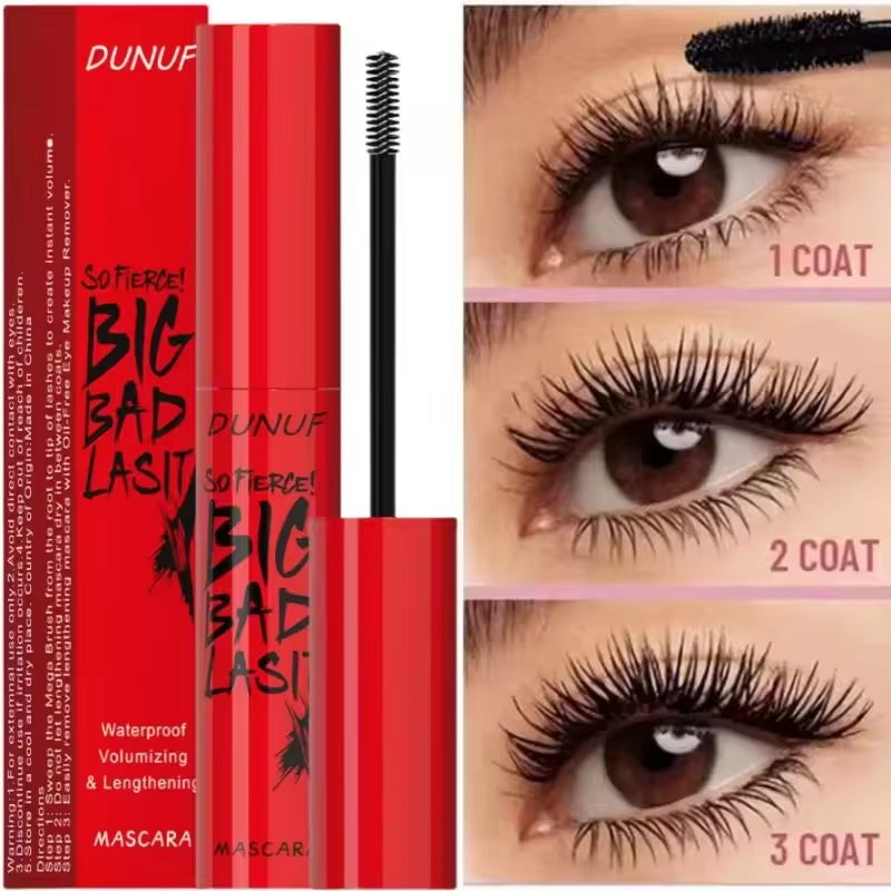 5D Waterproof Mascara Eyelashes Lengthening Long Lasting Silky Lash Black Eyelashes Extension Make up Beauty Eye Korean Cosmetic